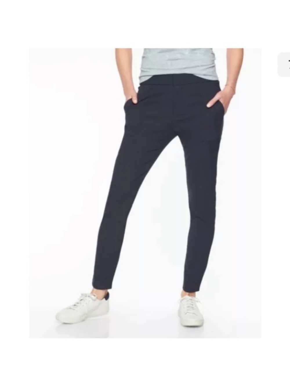 Athleta Wander Stash Skinny Athletic Travel Black Pants Size 14